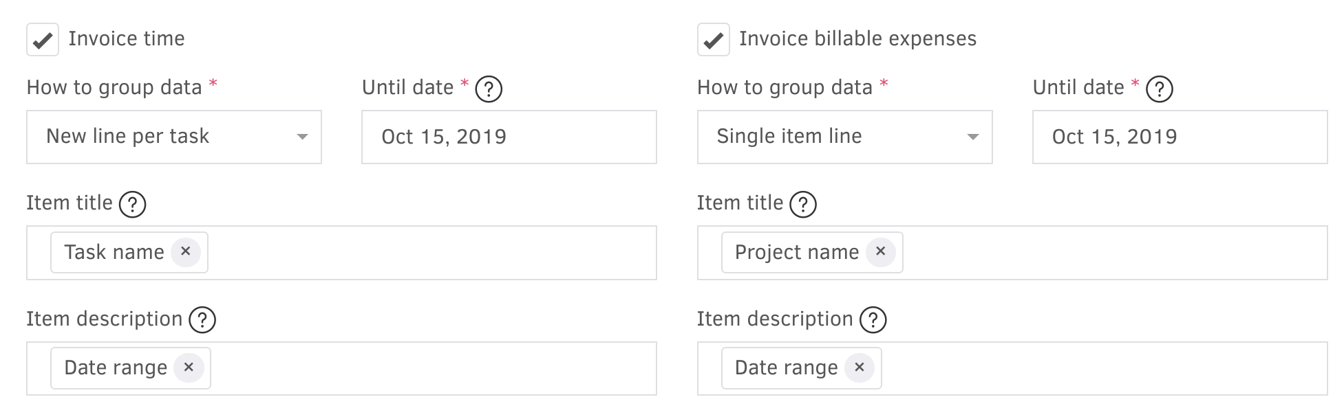 Billable expenses