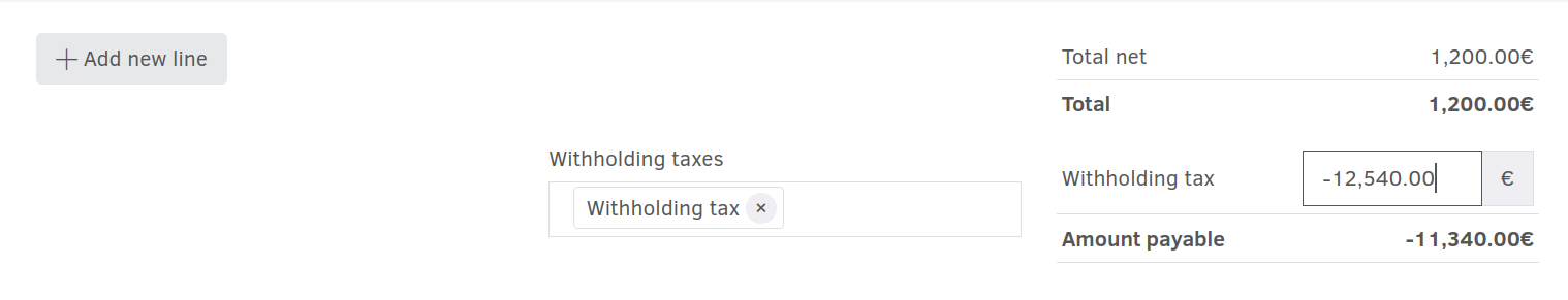 Dynamic withholding tax rates